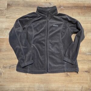 Columbia Brown Fleece Zip Up Sweatshirt Womens 1X